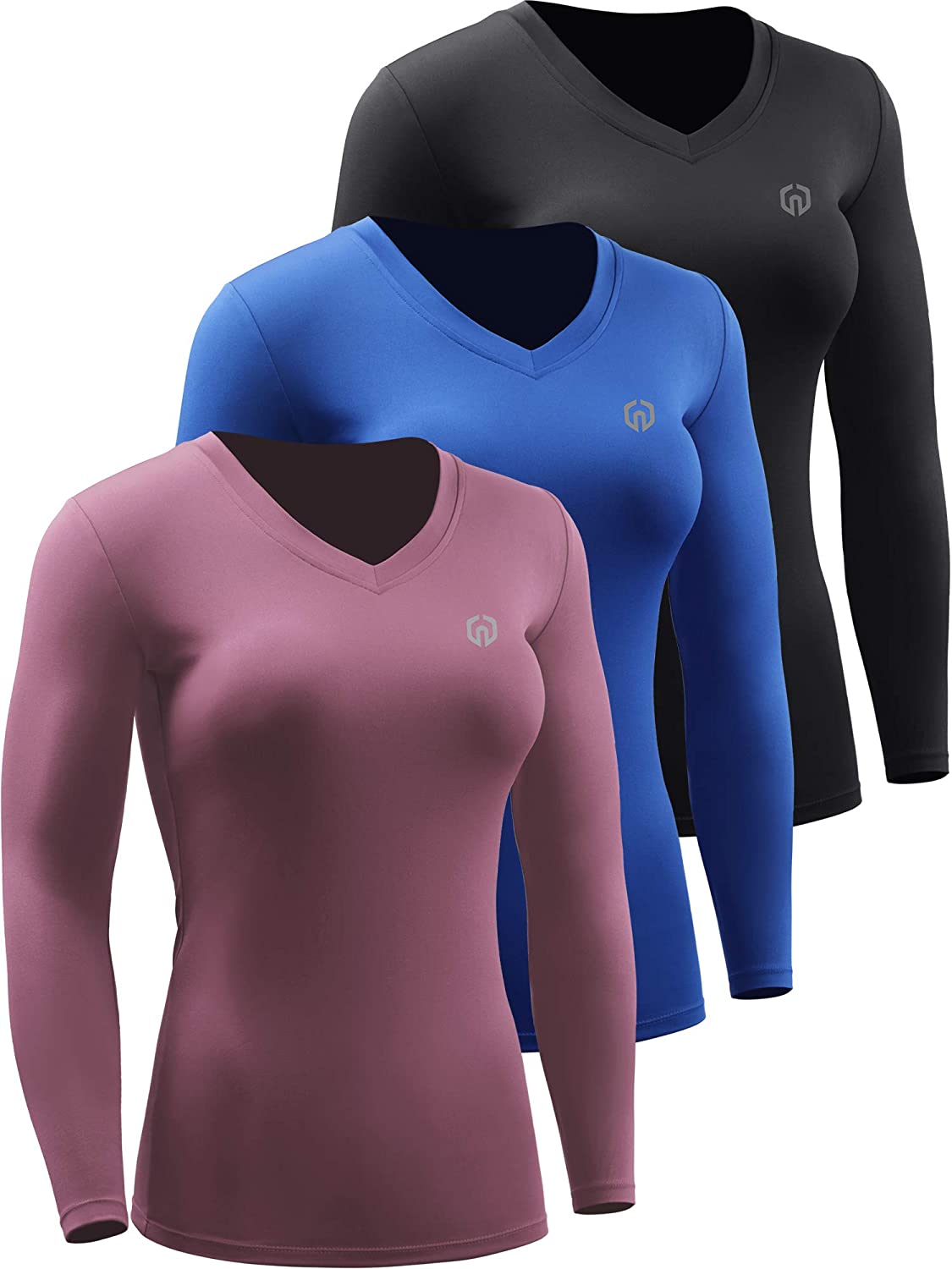 NELEUS Women's 3 Pack Compression Shirts Long Sleeve Yoga Athletic Running  T Shirt - AliExpress