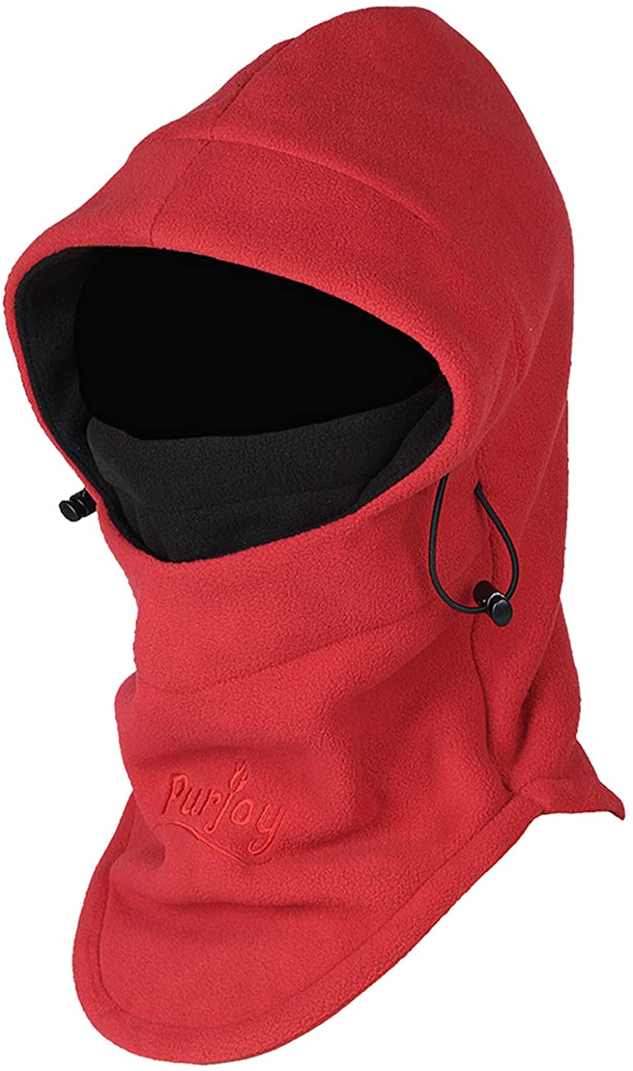 Multipurpose Use Thermal Fleece Hooded Balaclava Warm Ski Bike Wind Stopper Full Face Mask Neck Warmer for Winter Outdoor Activities 