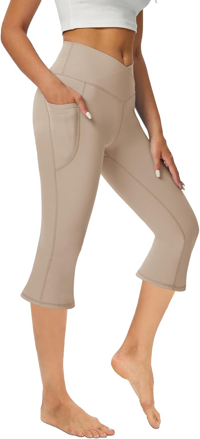  COPYLEAF Women's Flare Yoga Pants with Pockets-V