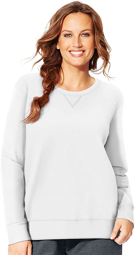 Just My Size Women's Plus-Size EcoSmart Sweatshirt with V-Notch 