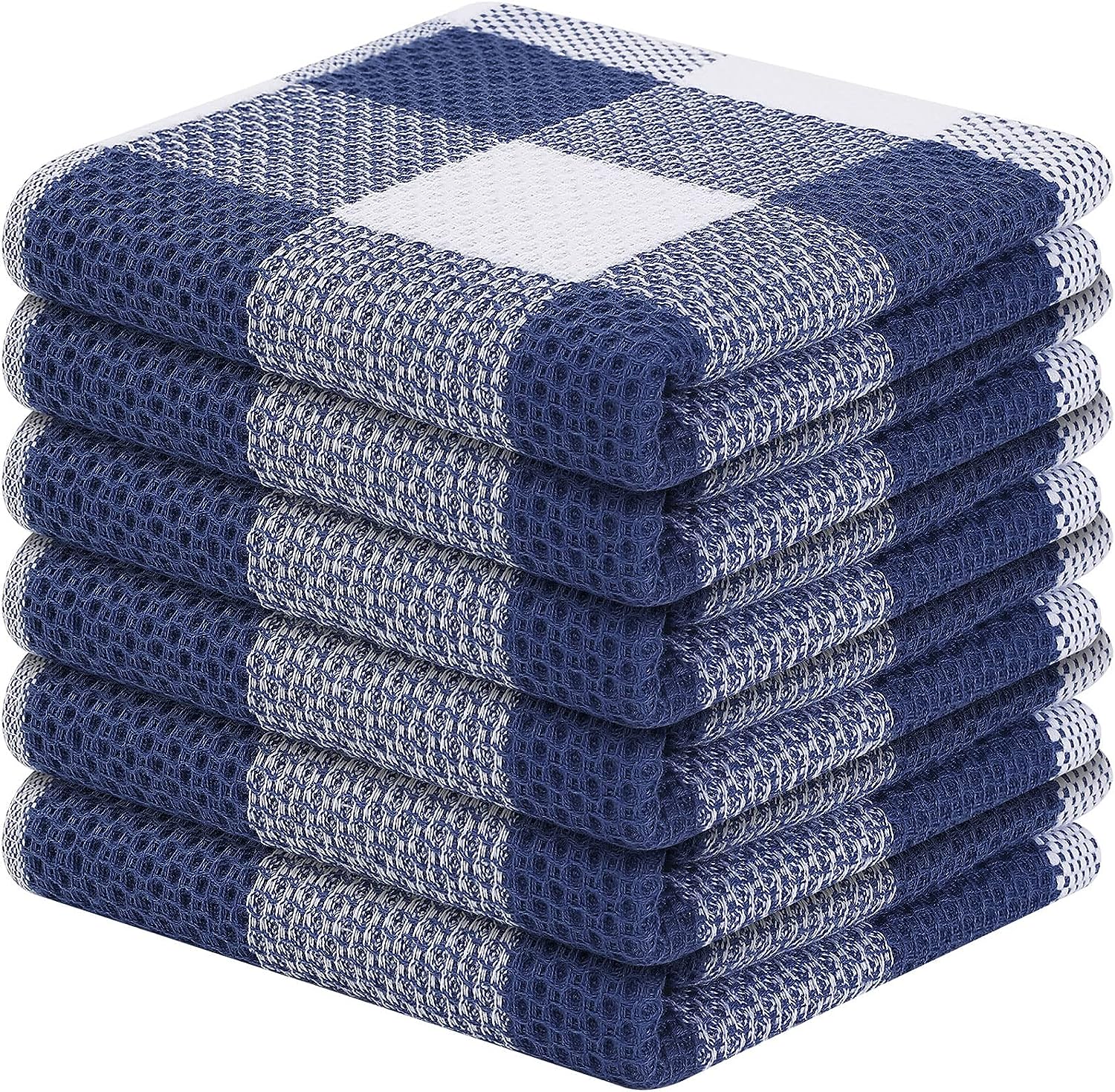 Mordimy 100% Cotton Waffle Weave Kitchen Towels, 13 x 28 Inches