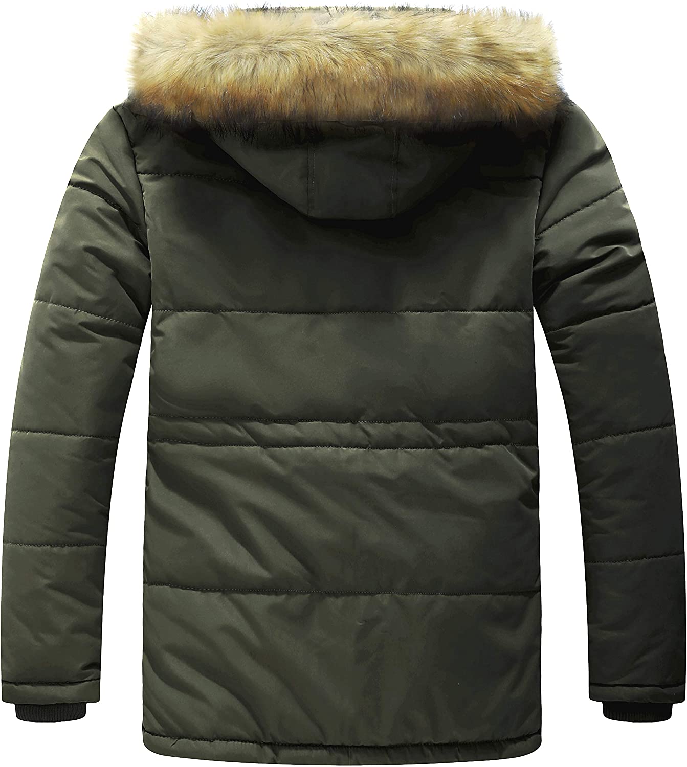 WenVen Men's Hooded Warm Coat Winter Parka Jacket | eBay