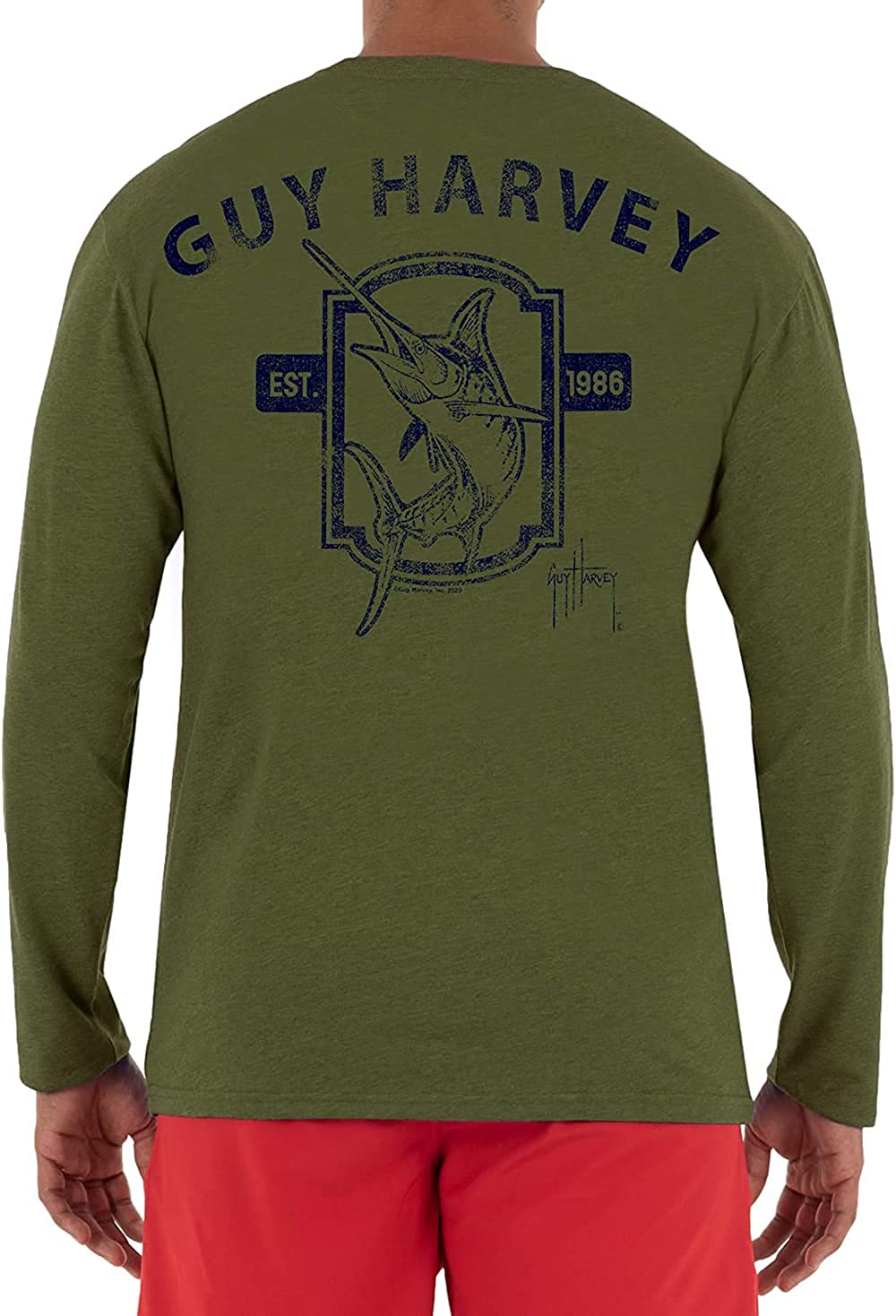Guy Harvey Men's Billfish Collection Long Sleeve T-Shirt