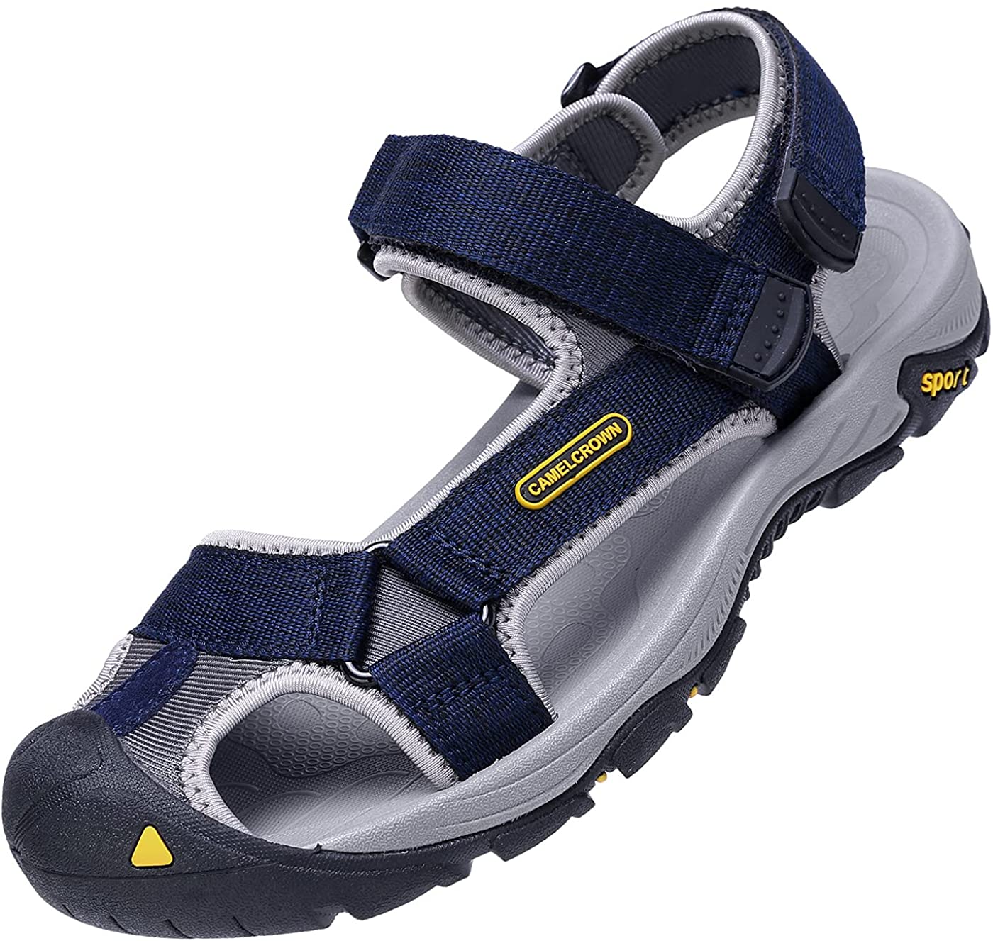 Buy CAMEL CROWN Men's Leather Sandals Waterproof Hiking Sandals Closed Toe  Summer Sandals Adjustable Athletic Outdoor Sandal Water Shoes for Travel  Sport Beach Trekking Online at desertcartINDIA
