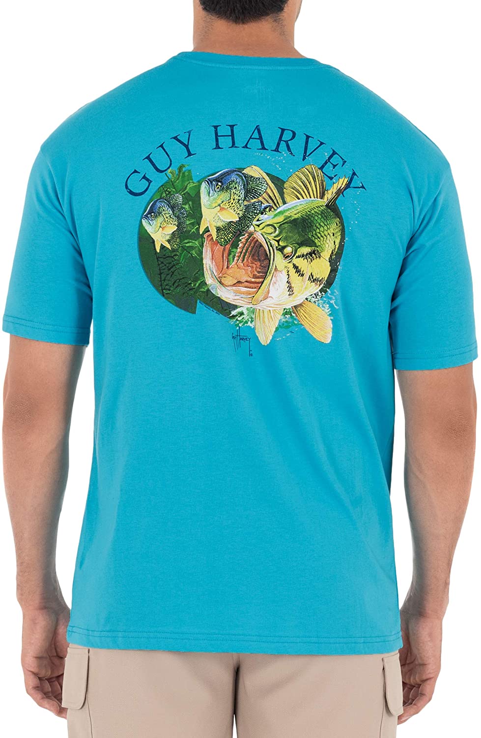 Guy Harvey Men’s Freshwater Fish Collection Short Sleeve Pocket T-Shirt