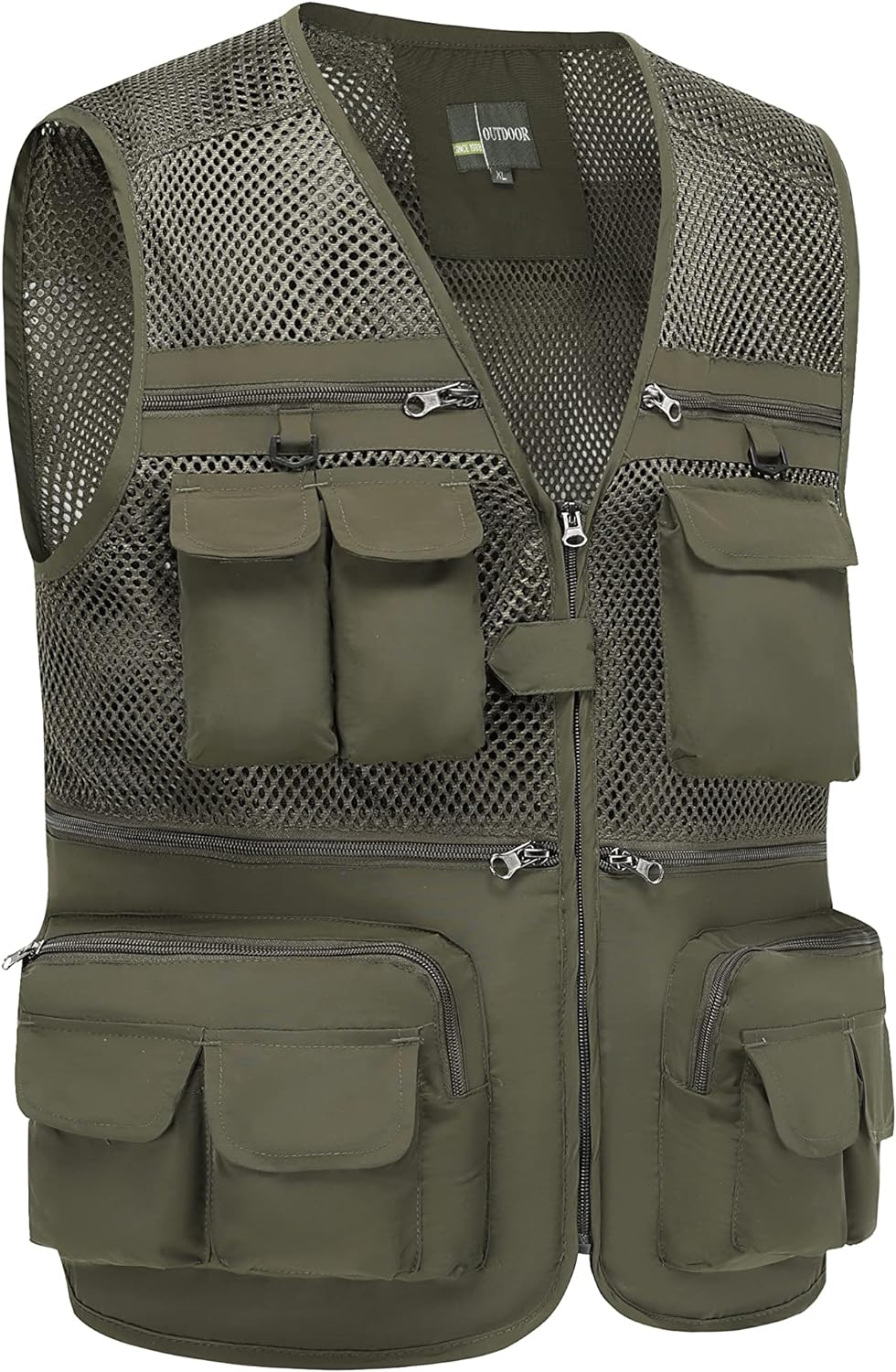 Fishing Vest with 10 Pockets Outdoor Fishing Vests Men Women