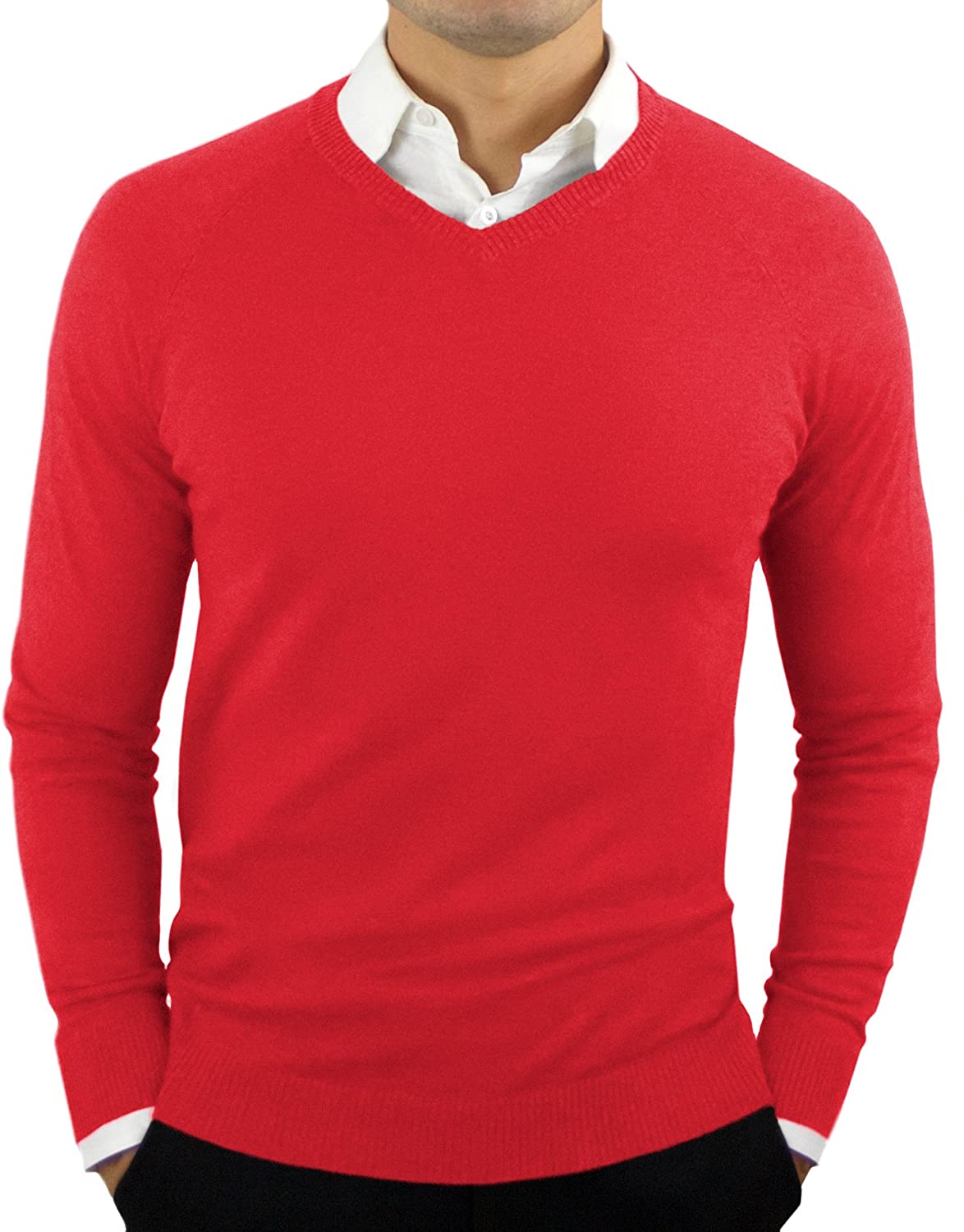 CC Perfect Slim Fit Crewneck Sweaters for Men, Lightweight Breathable Mens  Sweater