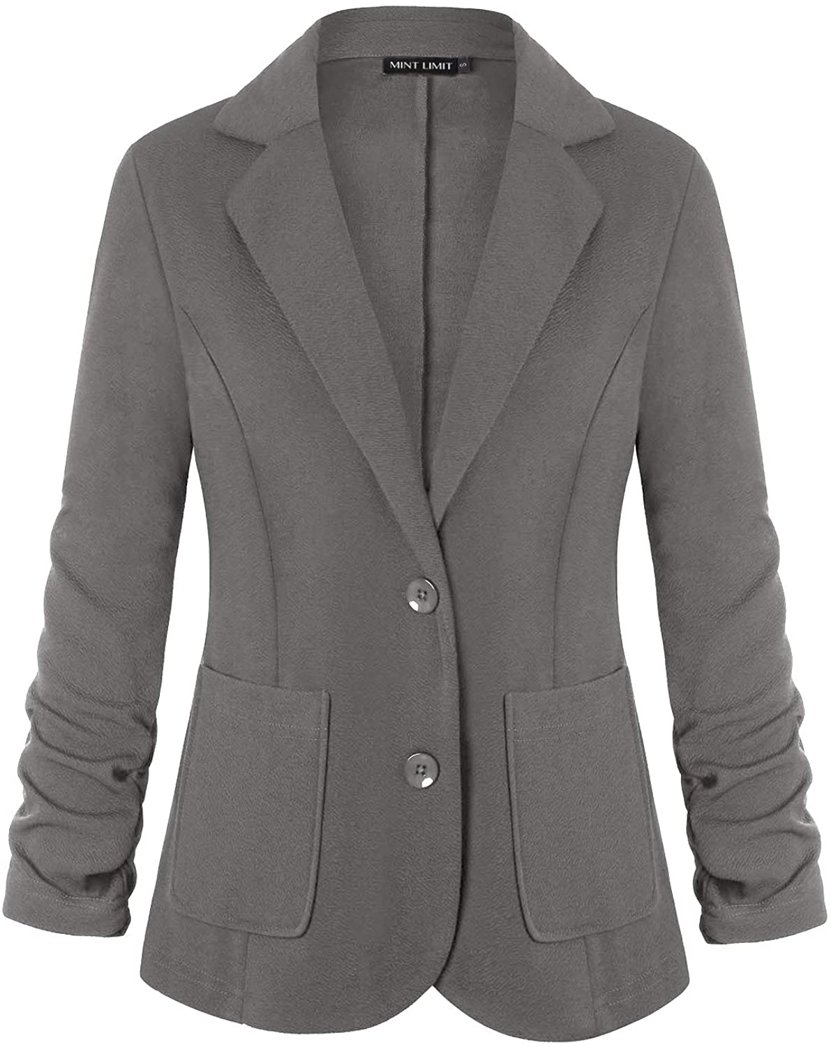 Motivatie noodzaak erts Unifizz Womens Casual Work Office Blazer Pockets Buttons Suit Jacket 3/4  Sleeve | eBay
