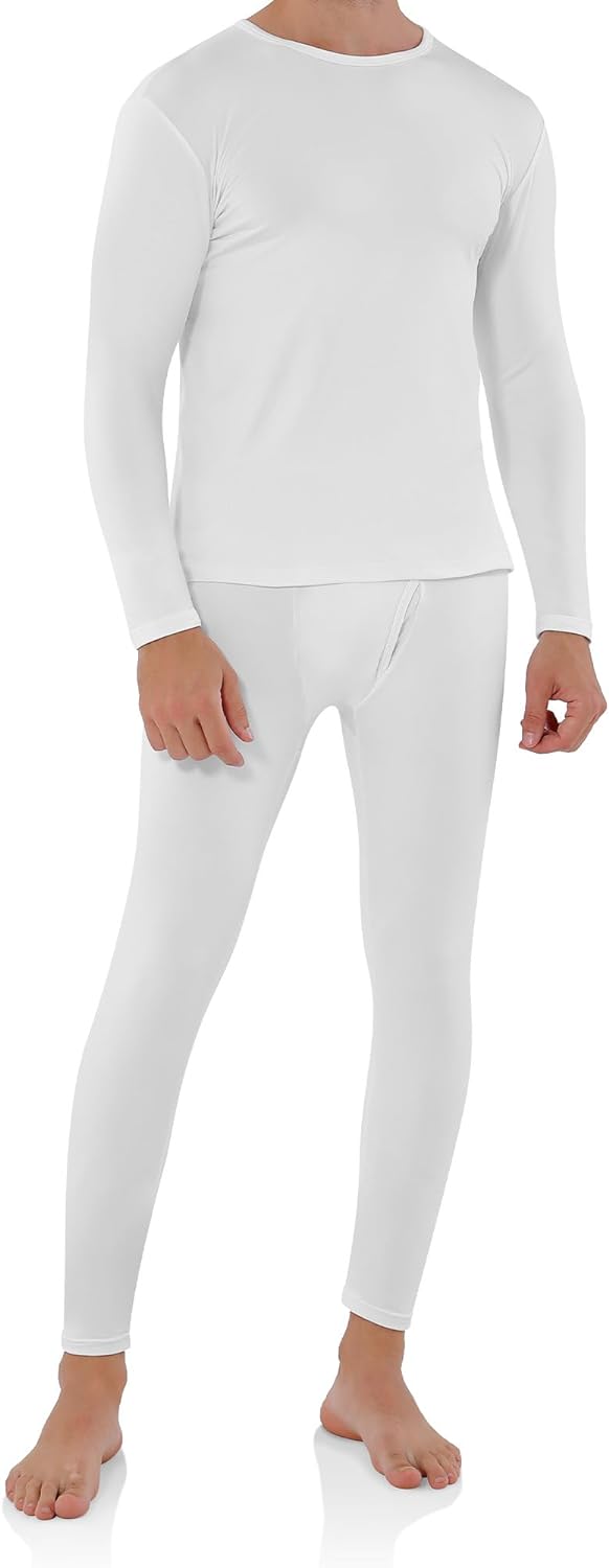 WEERTI Thermal Underwear for Men Long Johns Mens with Fleece Lined, Base  Layer M