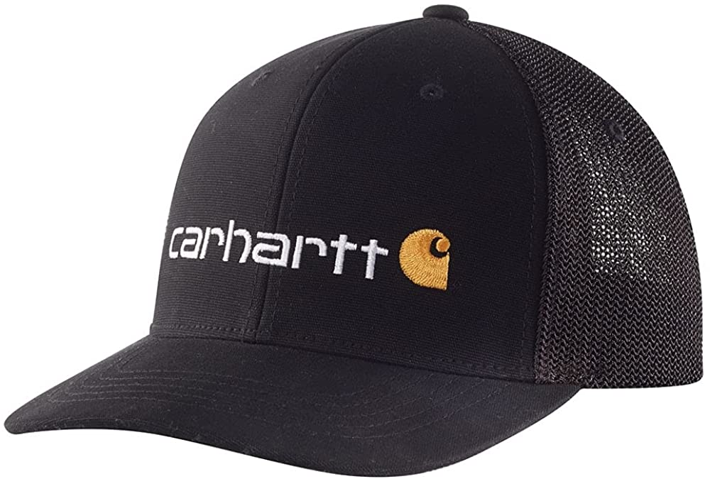 carhartt men's mesh back signature graphic trucker hat