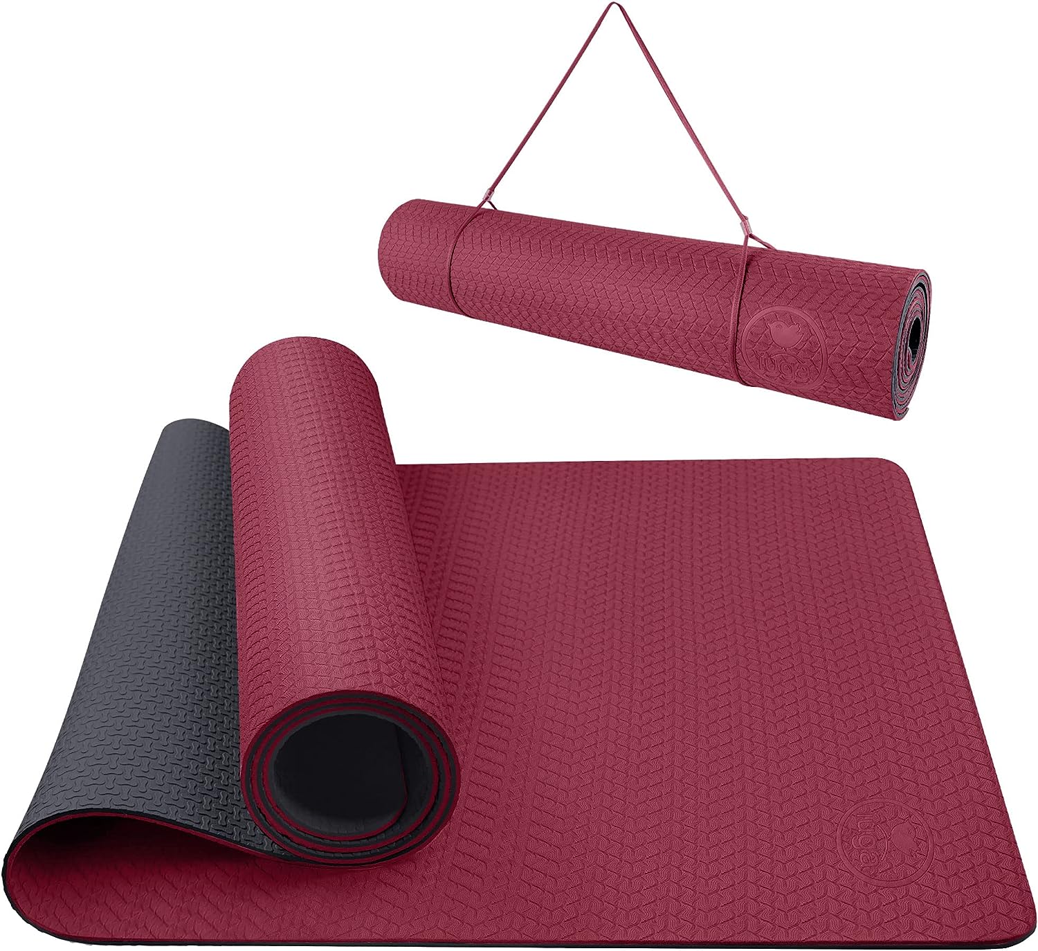IUGA Yoga Mat Non Slip Anti-tear Yoga Mats Eco Friendly Hot Yoga Mat Thick  Workout & Exercise Mat for Yoga, Pilates and Fitness