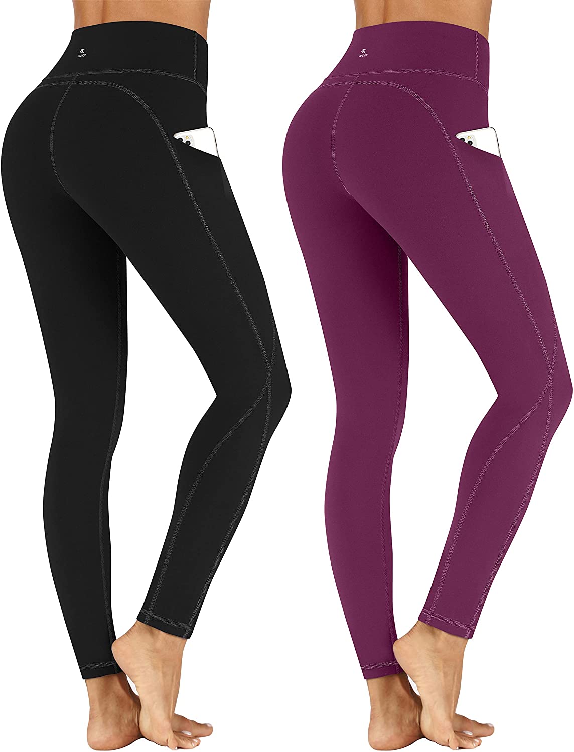 TOREEL High Waisted Leggings Pack Yoga Pants with Pockets for Women Tummy  Contro | eBay