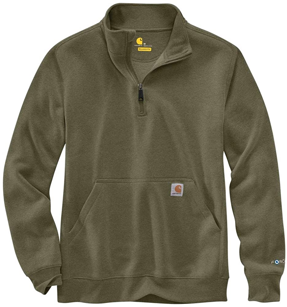 Download Carhartt Men's Force Relaxed Fit Midweight Quarter-Zip ...