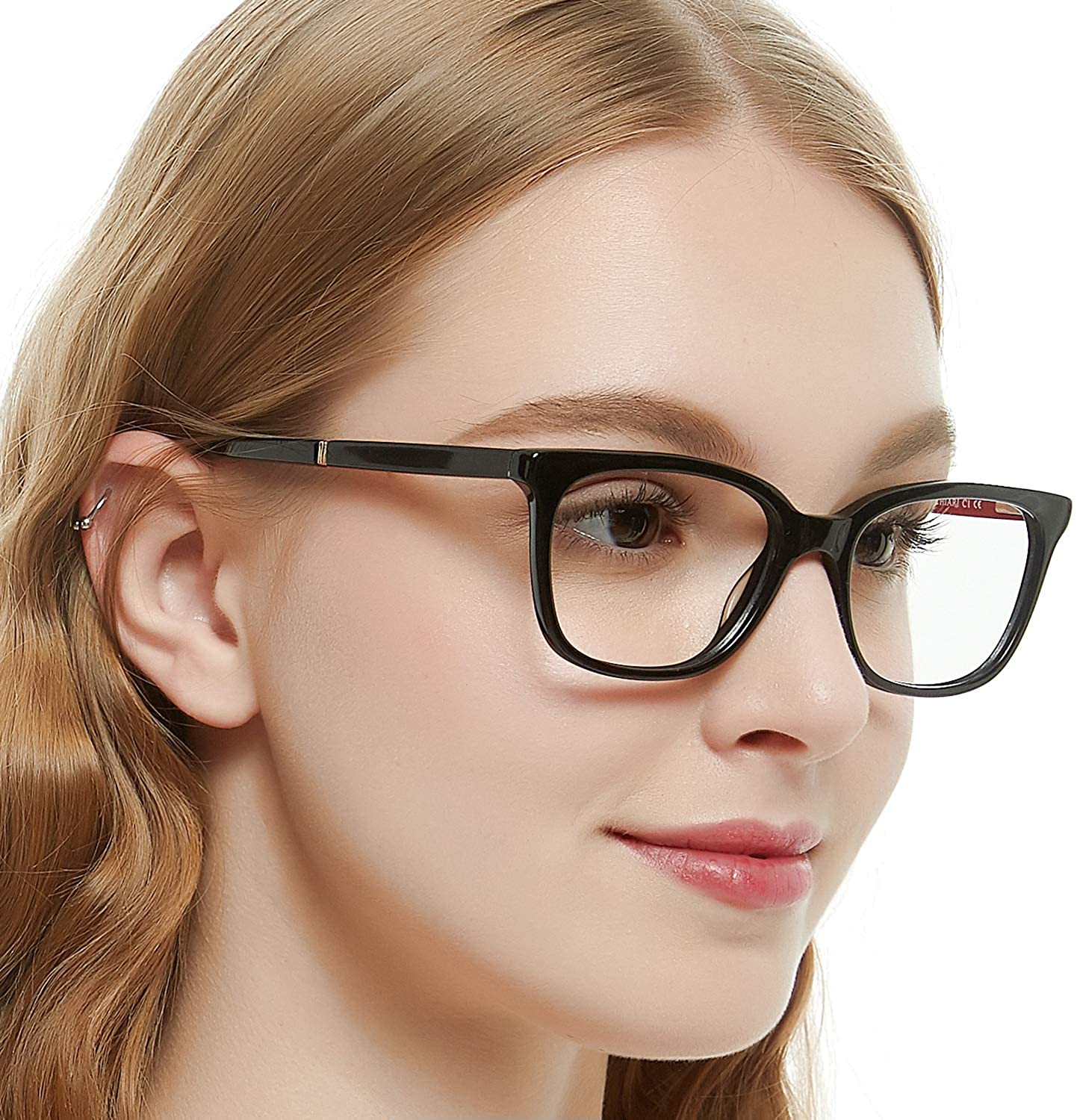 Occi Chiari Women Rectangle Stylish Non Prescription Eyewear Frame With