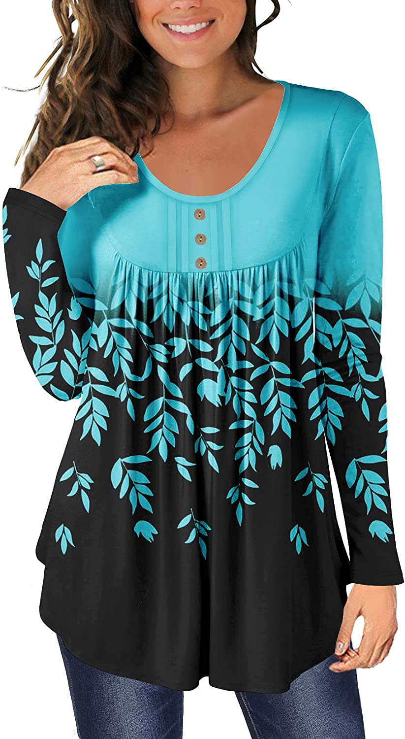 Flowy Long Sleeve Shirts Tunic Tops to Wear with Leggings Dressy Hide Belly  Long Shirt Plus Size Tops for Women V-Neck Solid Comfy White XL -  Walmart.com