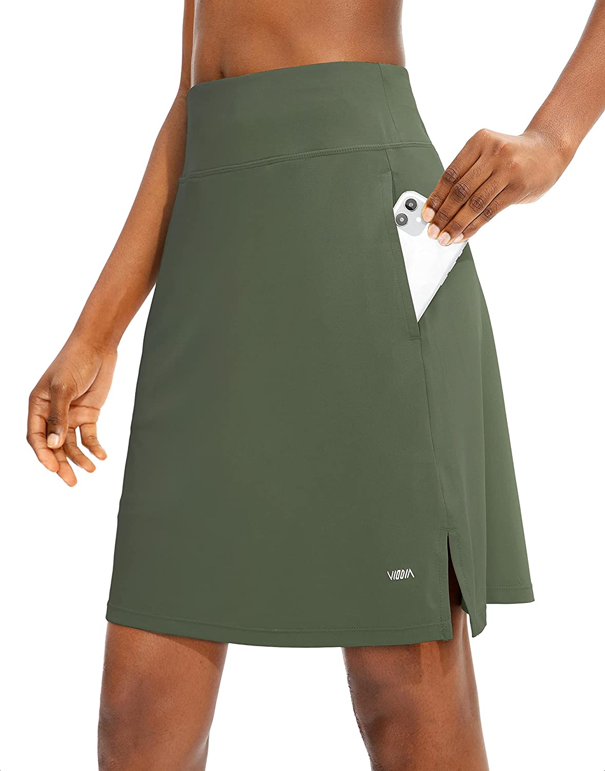 Viodia Women's 20 Knee Length Skorts Skirts UPF50+ Athletic Tennis Golf  Skirt f