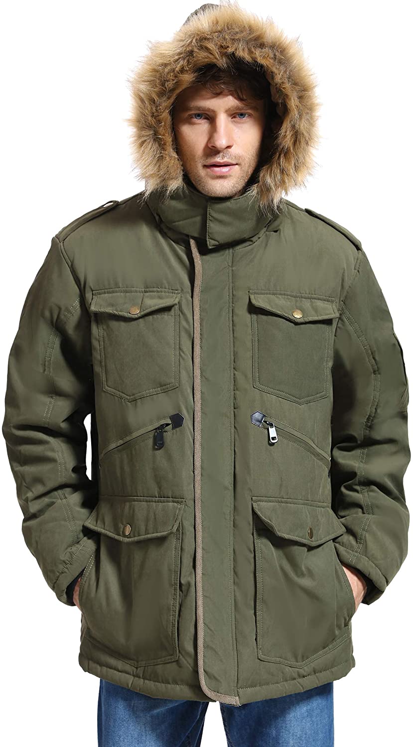 Yozai Men Winter Coats, Warm Winter Jackets for Mens Water