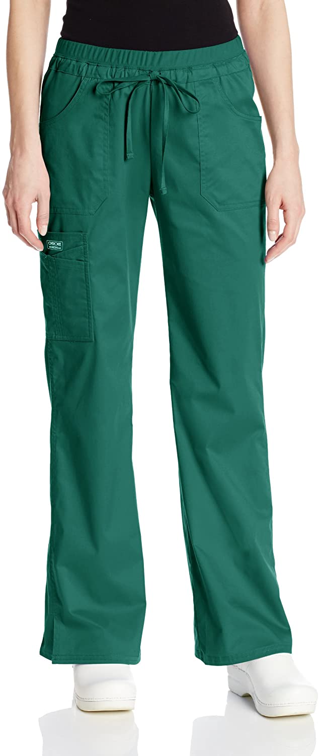 Cherokee Women's Workwear Core Stretch Low Rise Cargo Scrubs Pant