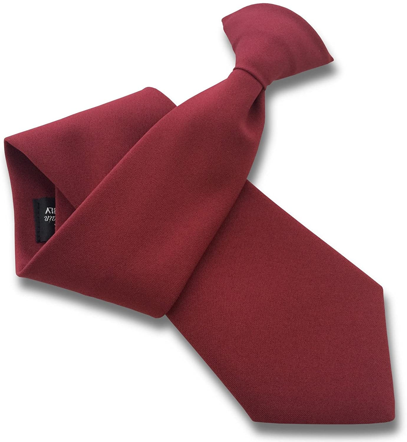 Many Colors Moda Di Raza Boys NeckTie Solid Color Clipon Polyester Tie