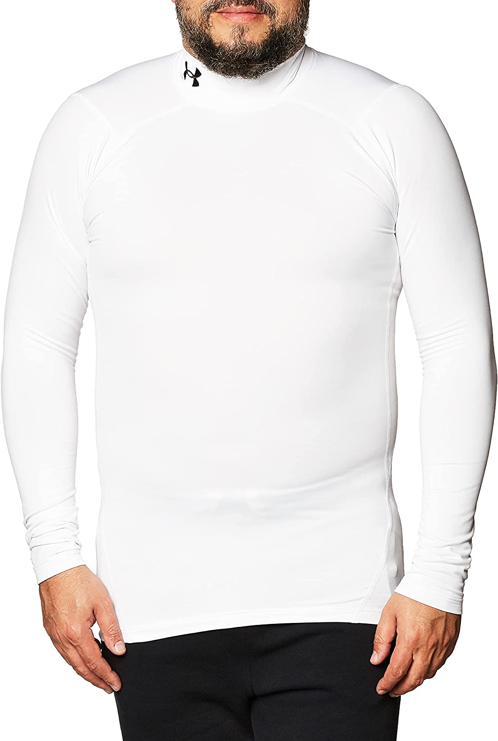  Under Armour Mens ColdGear Armour Compression Mock, Gold Rush