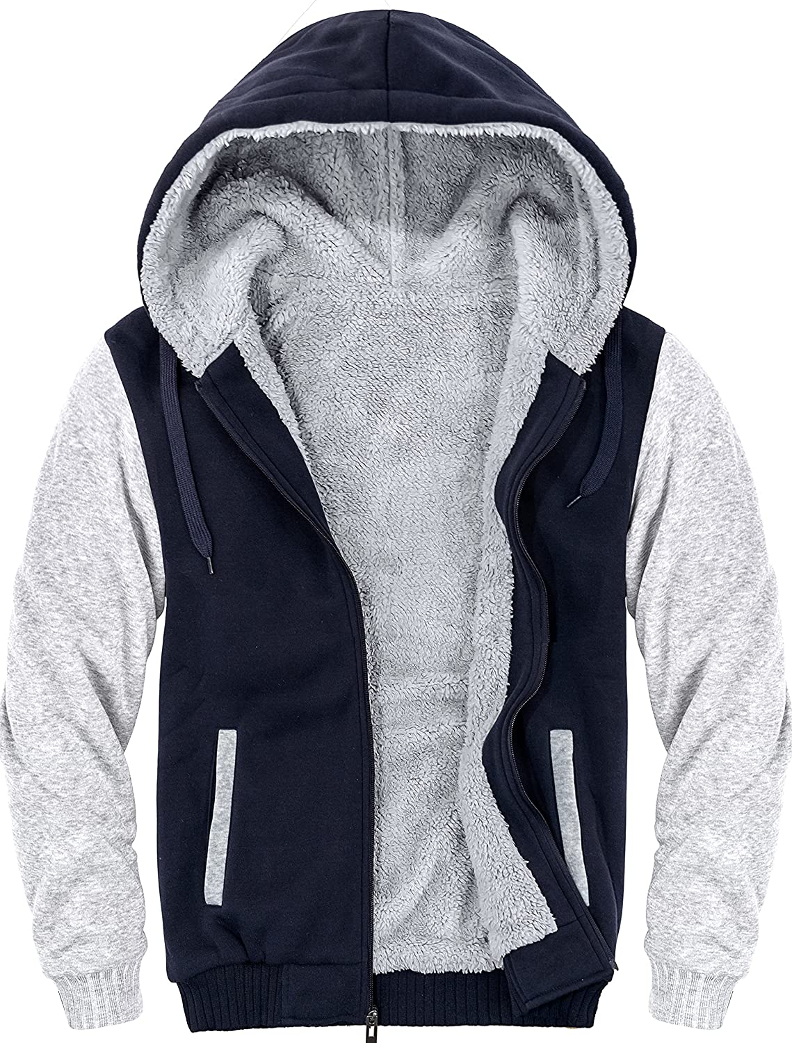 Little Beauty Hoodies for Men Zip Up Sweashirts Fleece Sherpa