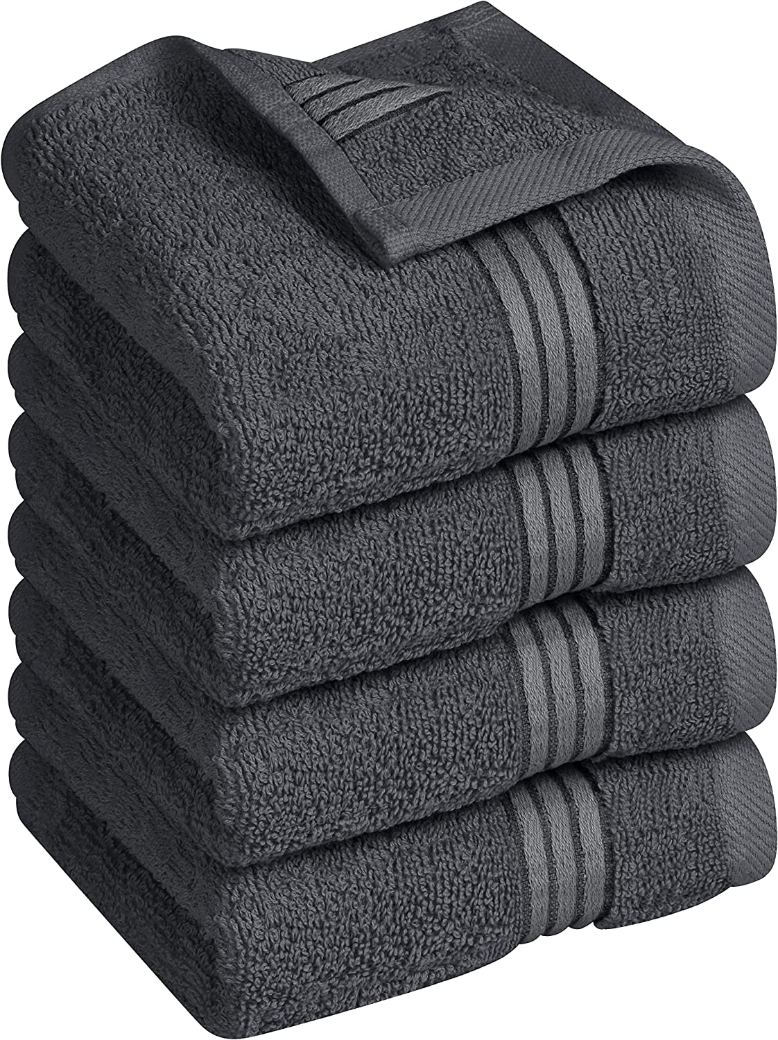 Utopia Towels 4 Piece Hand Towels Set, (16 x 28 inches) 100% Ring