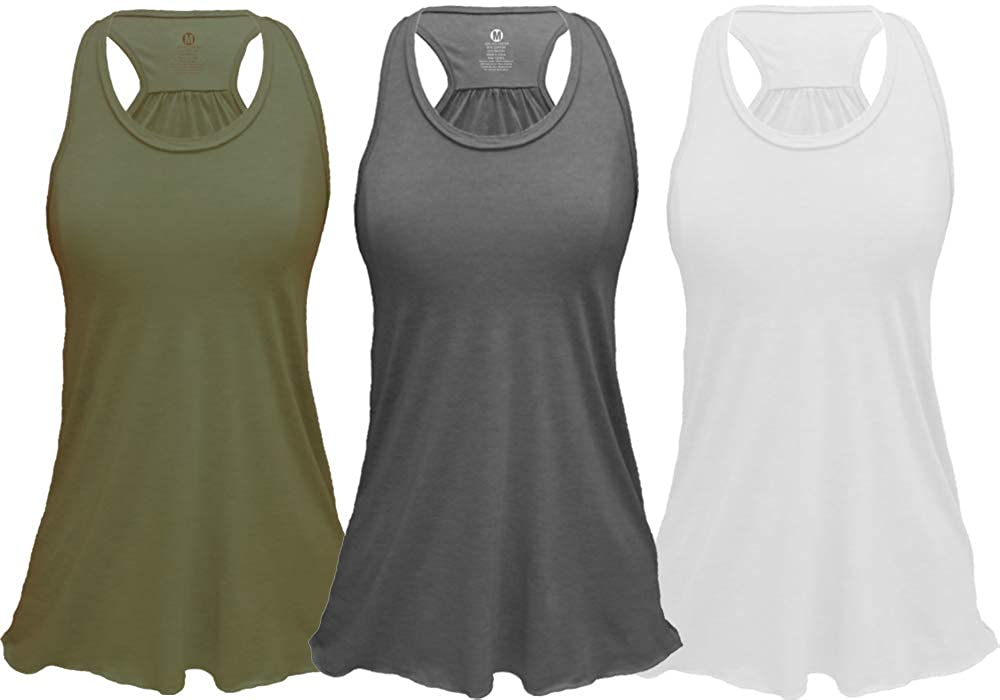 Epic MMA Gear Flowy Racerback Tank Top Regular and Plus Sizes Pack of 3