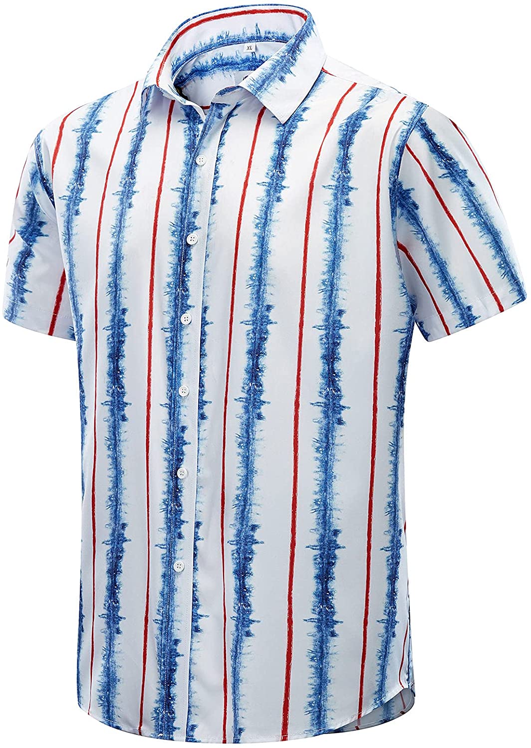eczipvz T Shirts for Men Fashion Men's Short Sleeve Hawaii Shirts Trendy  Cotton Button Up Yoga Blouse Casual Summer Shirt, White, XX-Large :  : Clothing, Shoes & Accessories