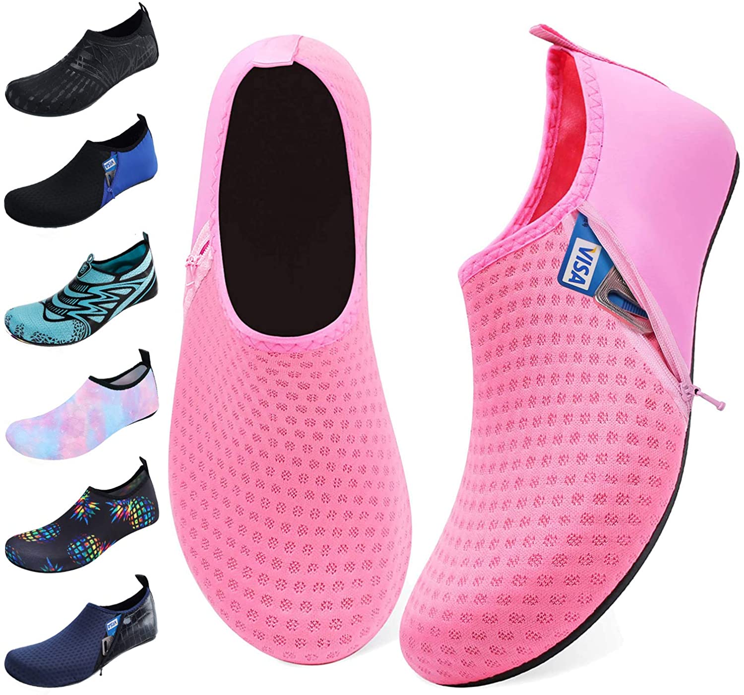 Get your own style now JOINFREE Unisex Water Shoes Barefoot Aqua Socks ...