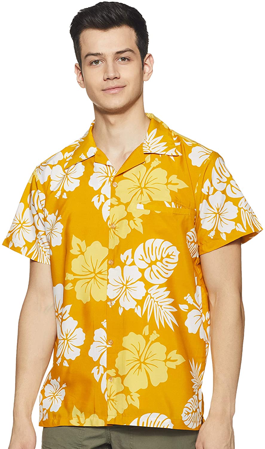Stylore Funky Hawaiian Shirt for Men Short Sleeves Relaxed-Fit Summer Shirt 