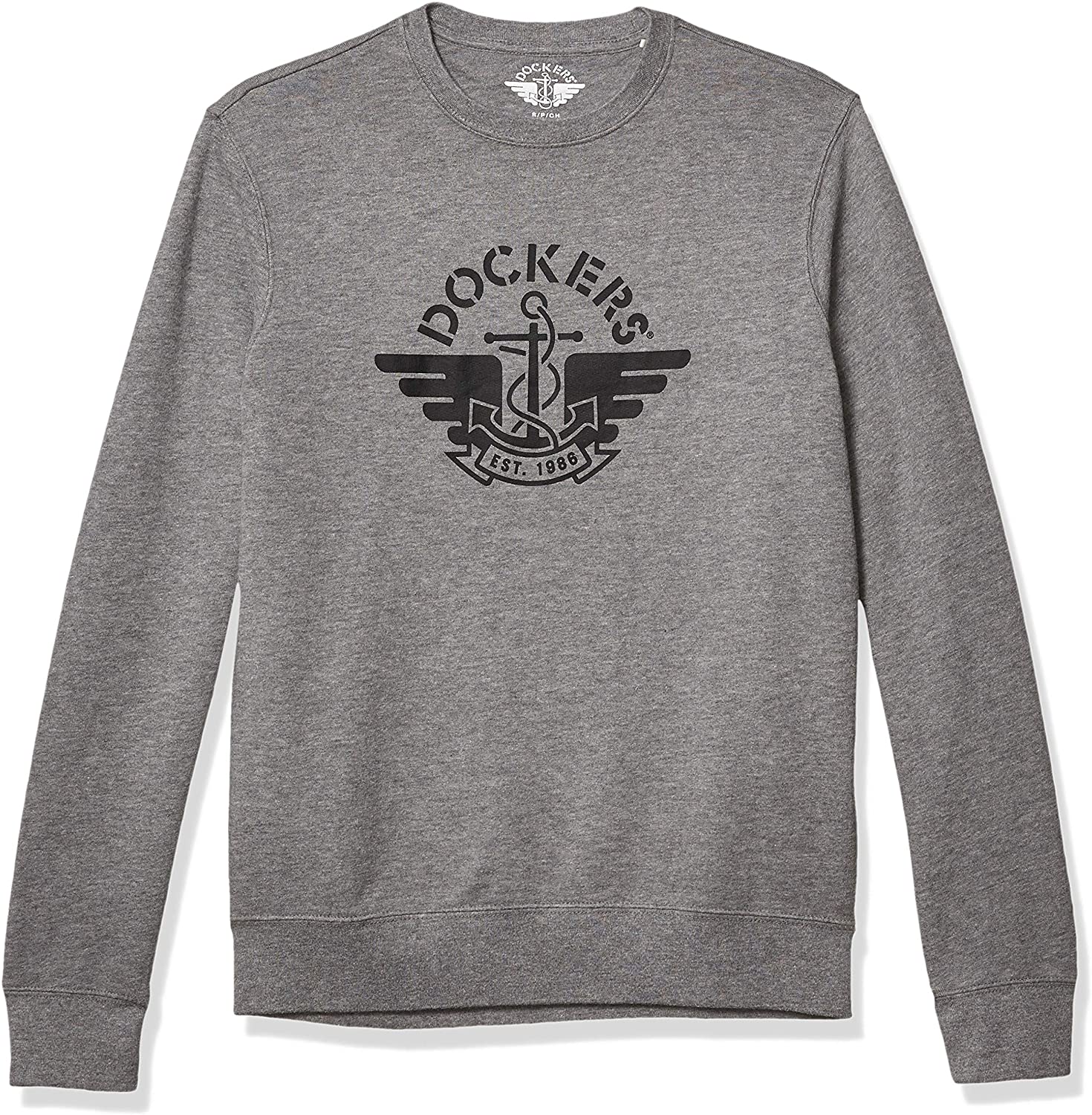 Dockers Men's Regular Fit Long Sleeve Crewneck Sweatshirt | eBay