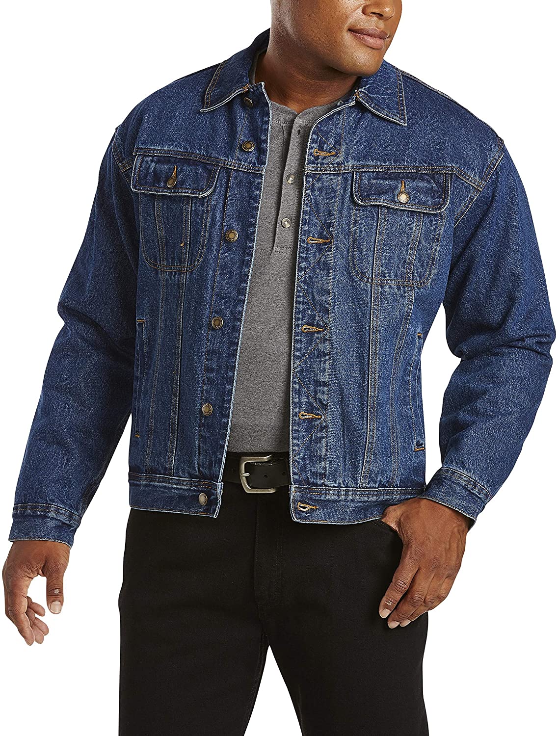 Wrangler Men's Flannel Lined Denim Jacket | eBay