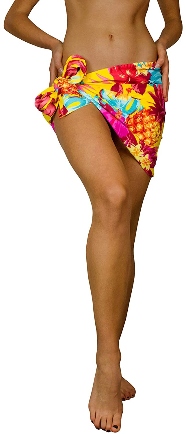 King Kameha Hawaiano Pareo Abrigo De Playa para Mujeres Funda De Bikini Casual Funky Traje De Baño Muy Ruidoso Leopardo Print 