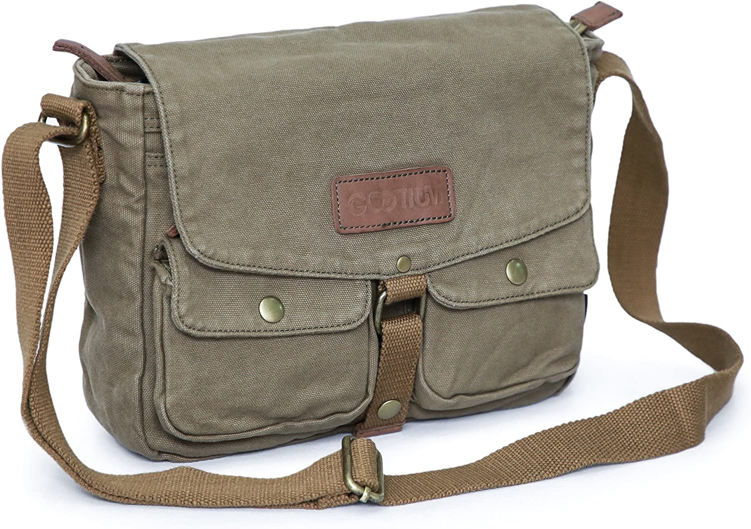Sanford Waxed Canvas Messenger Bag, Laptop Bag | 1820 Bag Co.