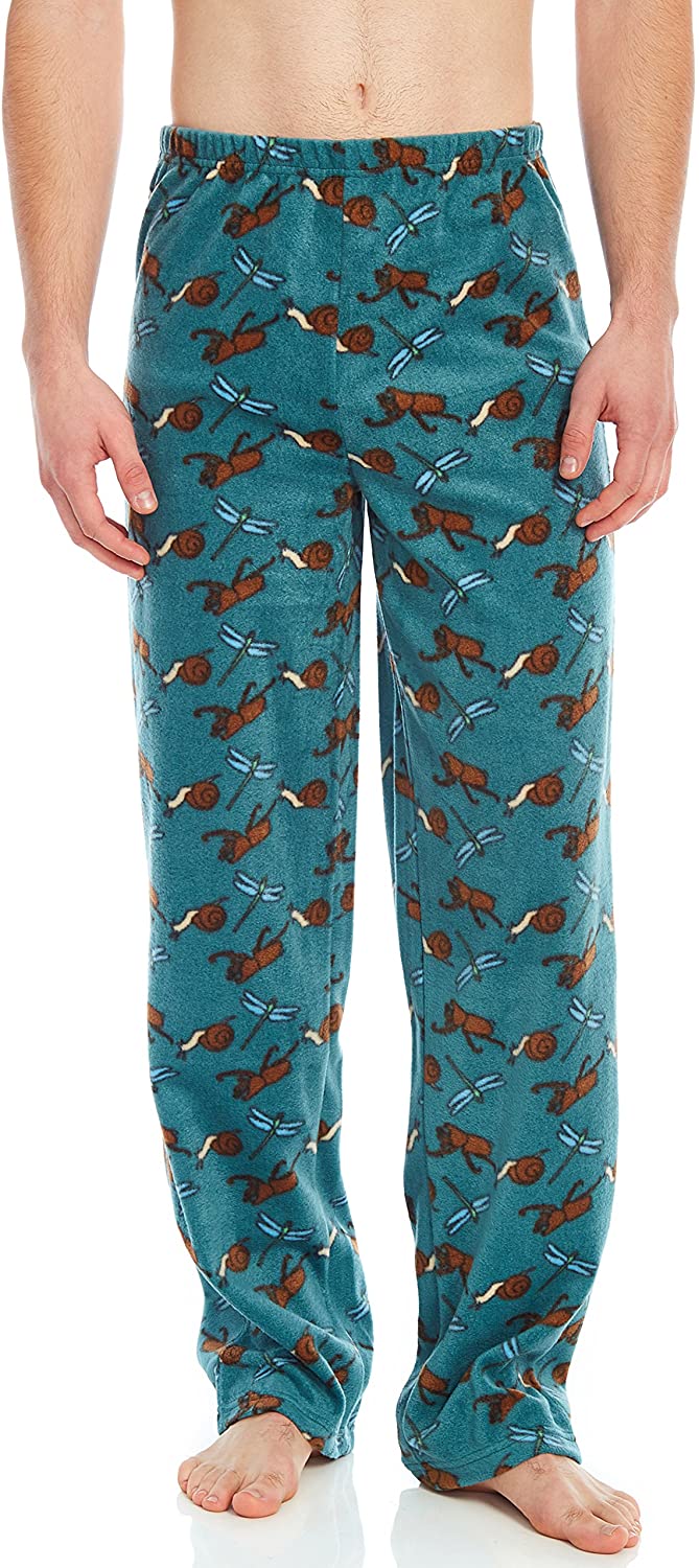 Leveret Men's Wolf Print Fleece Sleep Pants Size XS-XL 