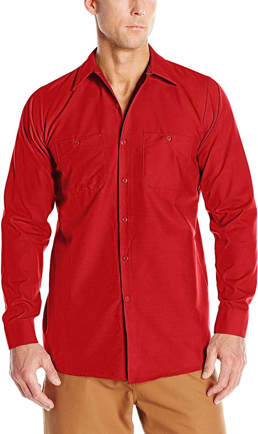 Red Kap Men's Industrial Long Sleeve Work Shirt