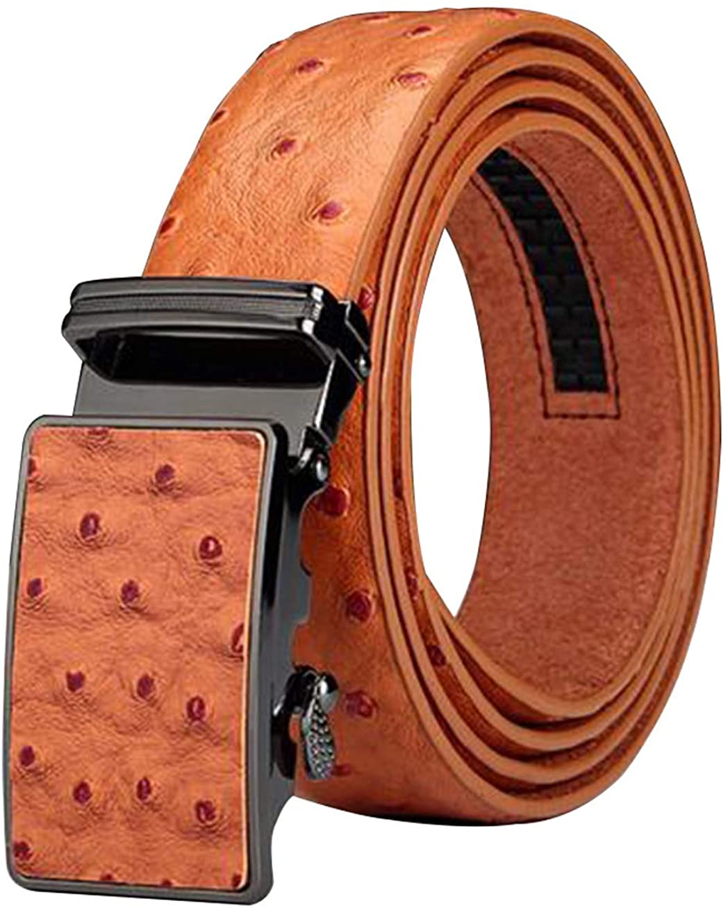 Maikun Ratchet Belts for Men, Silde Leather Belts for Men with