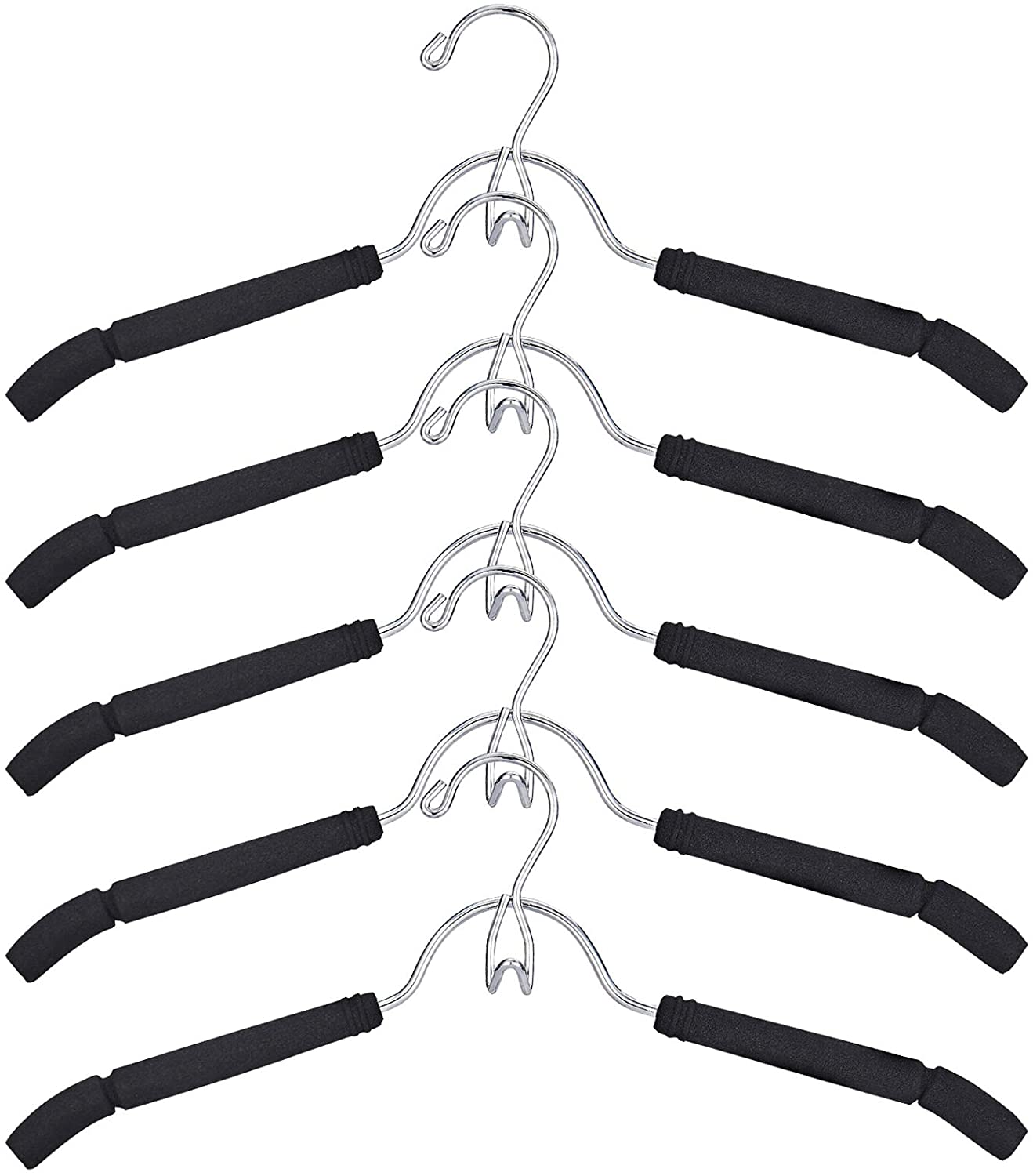 DOIOWN Blouse Tree Hangers Clothes Hangers Non Slip Space Saving Stainless  Steel