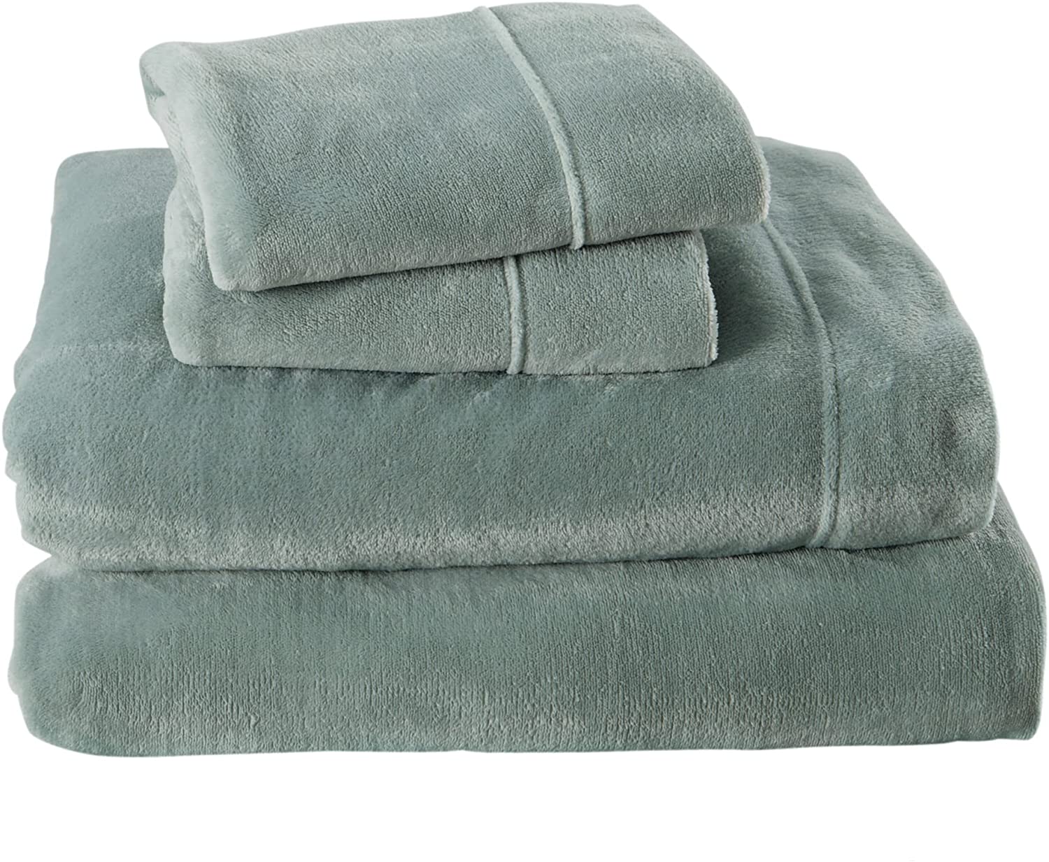 Micro Fleece Extra Soft Cozy Velvet Plush Sheet Set. Deluxe Bed Sheets with  Deep