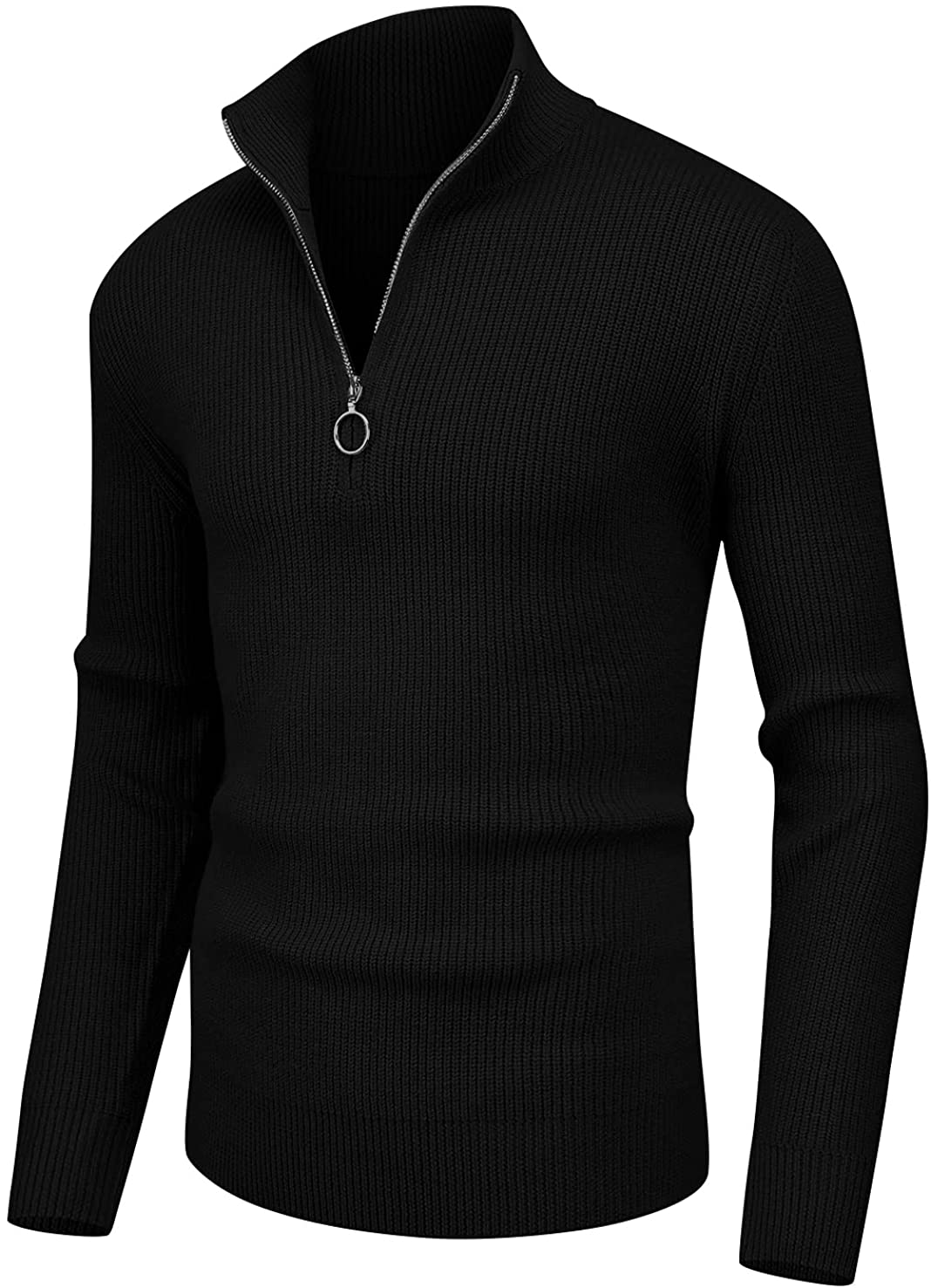 Sailwind Men's Soft Sweaters Quarter Zip Pullover Classic Ribbed ...