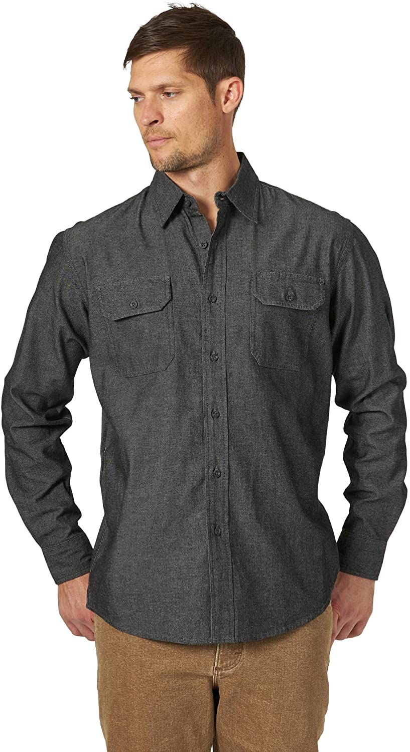 Wrangler Authentics Men s Long Sleeve Classic Woven Shirt eBay