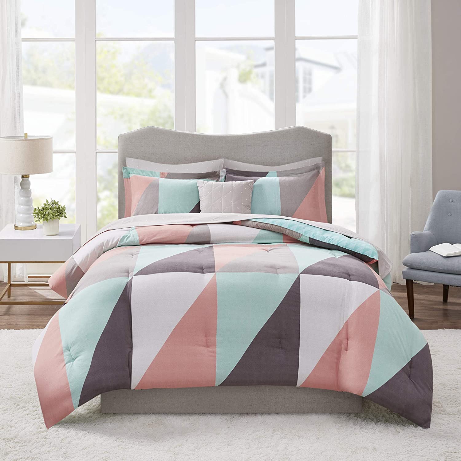 Madison Park Essentials Cozy Bed in a Bag Comforter, Vibrant Color Design  All Se | eBay