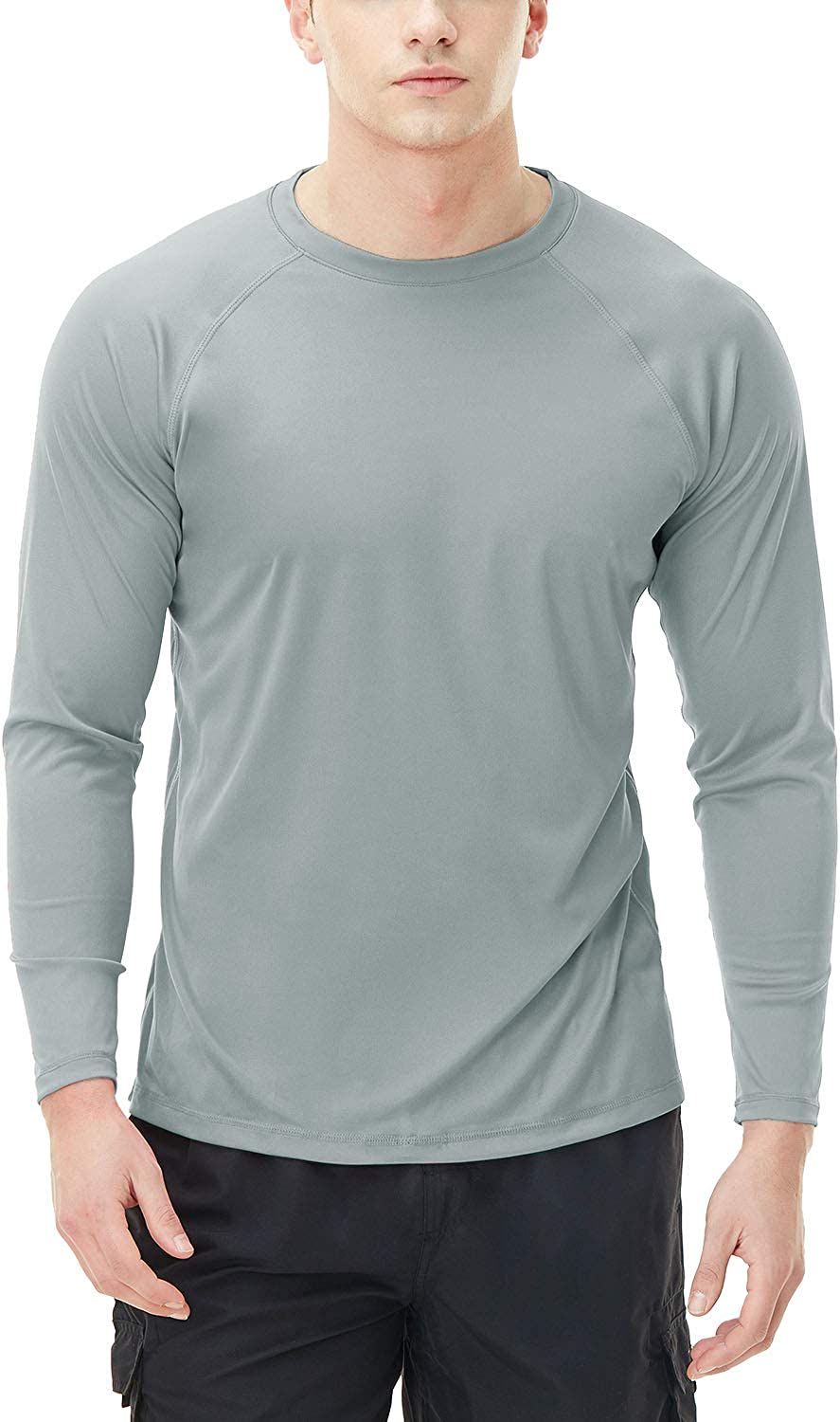 Loose-Fit Short Sleeve Shi Details about   TSLA 1 or 2 Pack Men's Rashguard Swim Shirts UPF 50 