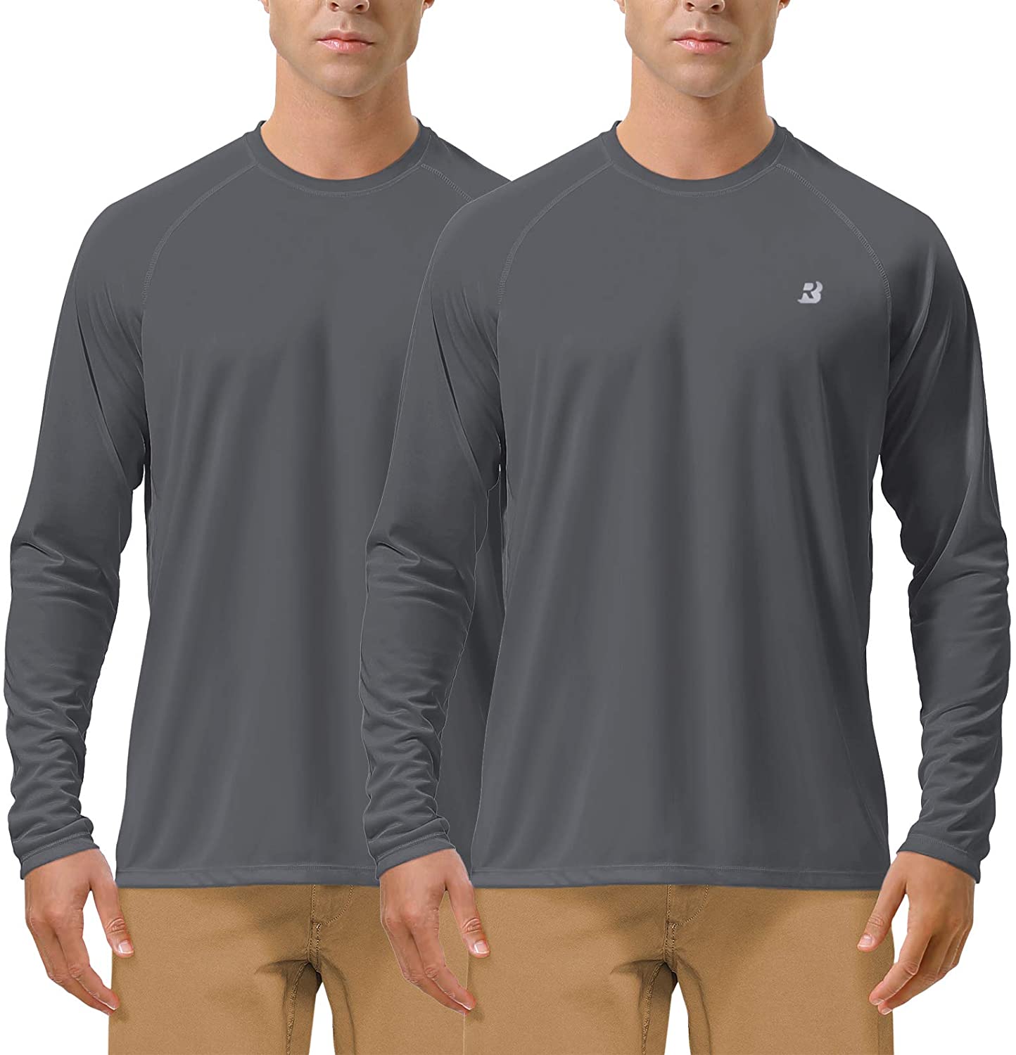 Roadbox Fishing Shirts for Men Long Sleeve UV Sun Protection Tee Tops