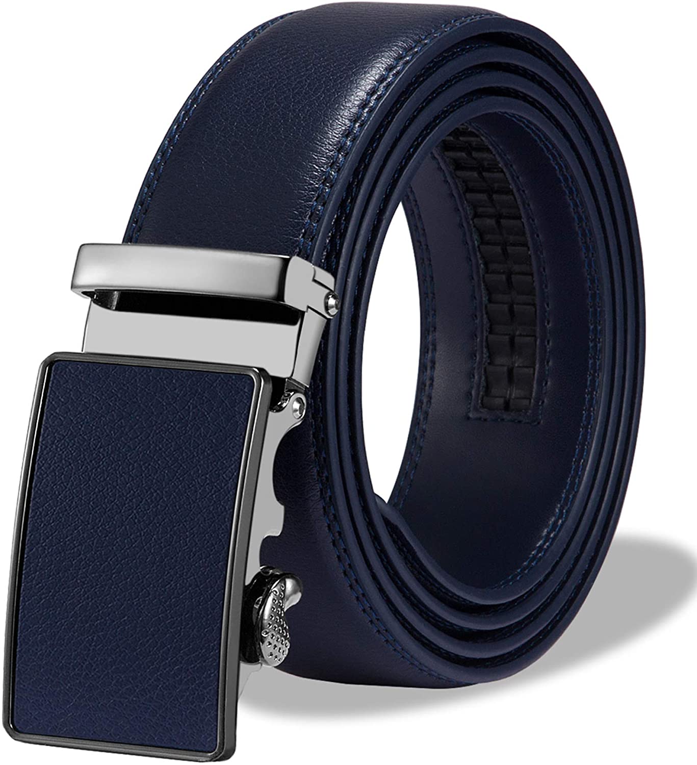 ITIEZY Mens Ratchet Leather Dress Belt, Adjustable Slide Belt with  Automatic Buckle in Gift Box : : Clothing, Shoes & Accessories