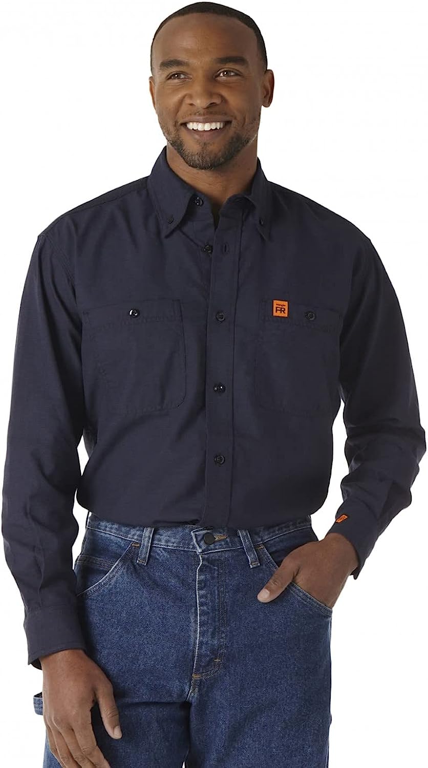 Wrangler Riggs Men's Denim Long Sleeve Work Shirt