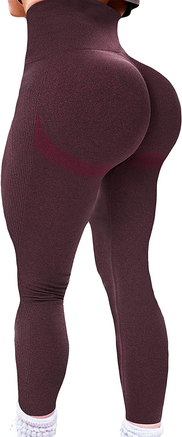  KIWI RATA High Waist Butt Lift Seamless Leggings For Women  Peach Booty Workout Gym Active Pants Tights