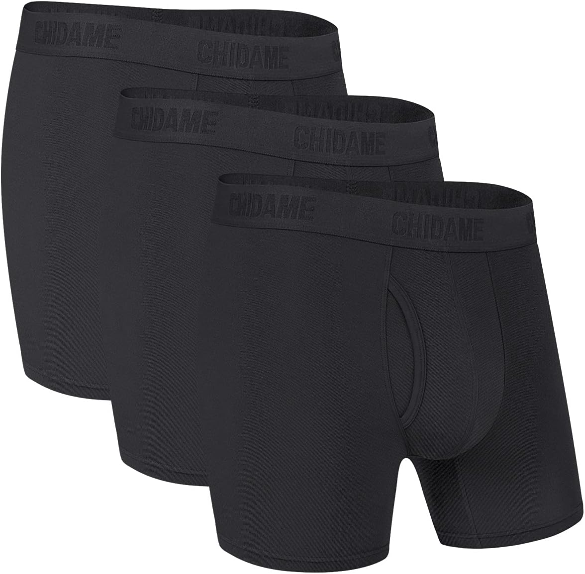 Chidame Men's Underwear Luxe Micro Modal Boxer Briefs Open Fly 3