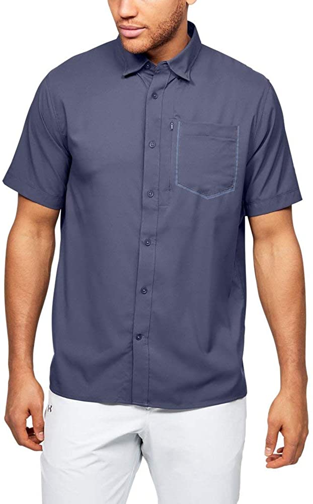 under armour short sleeve button down