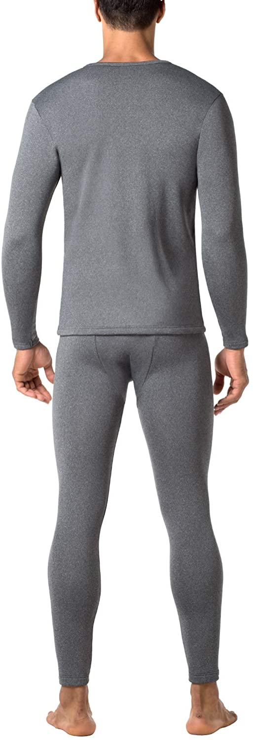 LAPASA Thermal Underwear for Men Long John Set Fleece Lined Base Layer Top  and B